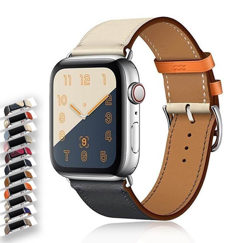4203565514888square.jpg New Leather Loop Bracelet Band for Series 7 6 5 Bracelet Strap I - Image 1